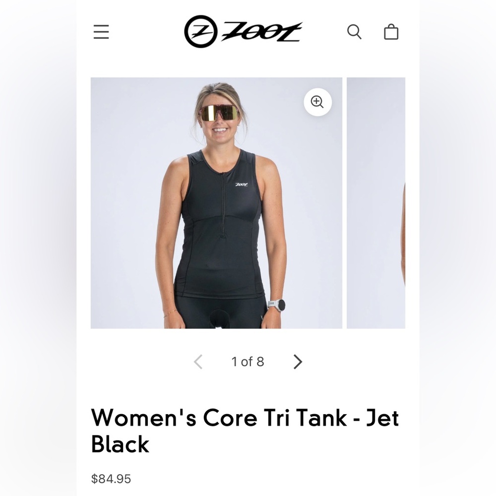 Zoot Women's Core Tri Tank - Jet Black